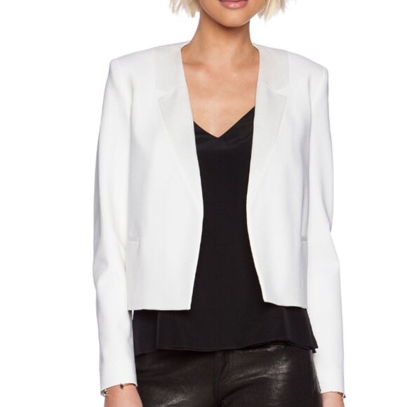 THEORY Nabiel Modern Blazer Ivory Size 4 - Picture 1 of 16